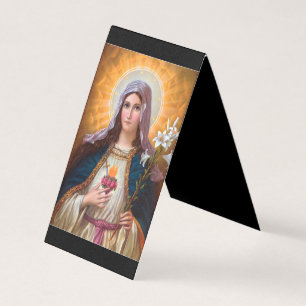 Holy Mother Mary Immaculate heart,St Mary,Catholic Business Card