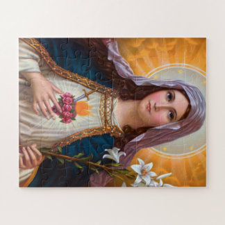 Holy Mother Mary Immaculate heart,St Mary,Catholic Jigsaw Puzzle
