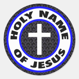 Holy Name of Jesus Classic Round Sticker