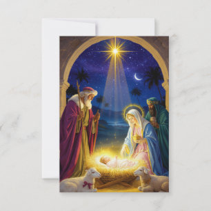 Holy Nativity Christmas Invitation