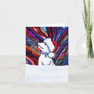 Holy Night Christmas Westie Pup Card