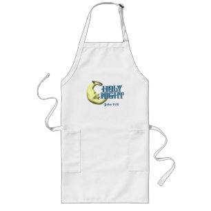 Holy Night Half Moon Customise It Long Apron