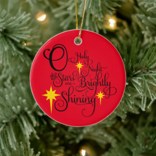 Holy Night Holiday Christmas Tree Ornament