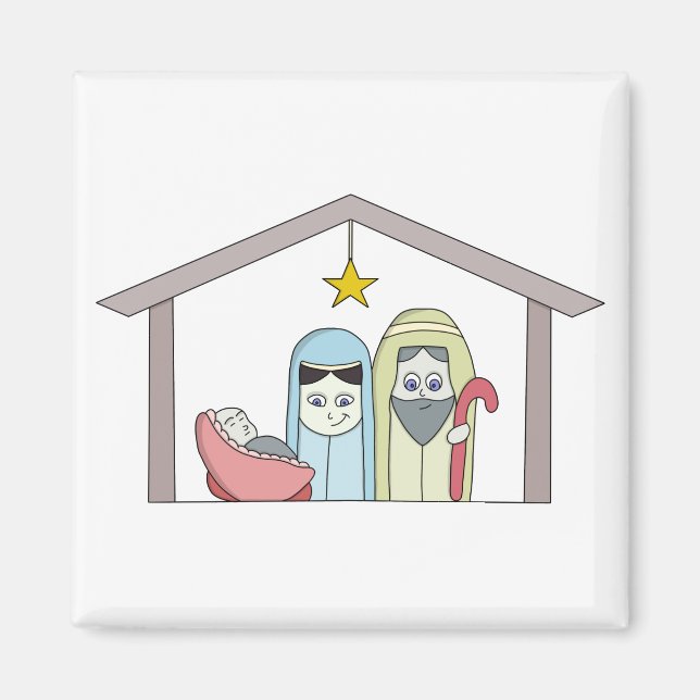 Holy Night Nativity Magnet (Front)