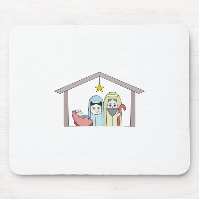 Holy Night Nativity Mouse Pad (Front)