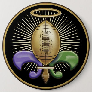 Holy NOLA Trophy (p) 6 Cm Round Badge