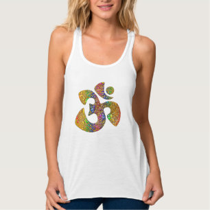 Holy OM - Ornament gold coloured Singlet