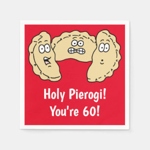 Holy Pierogi I'm 60 Funny Polish Napkins