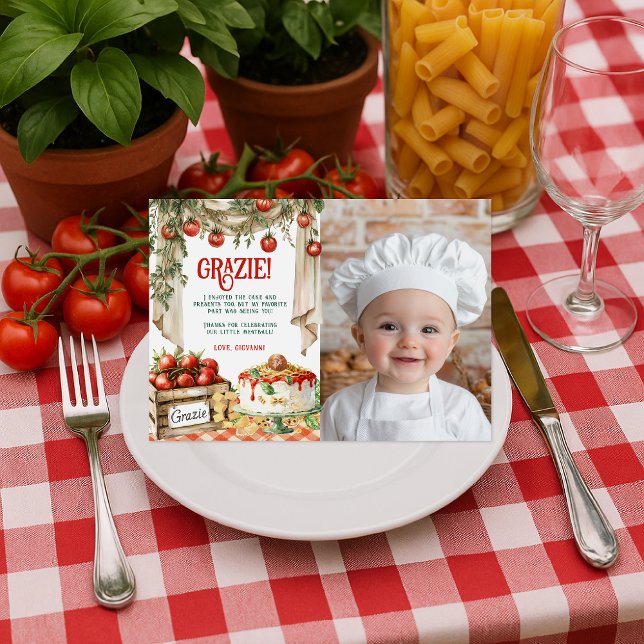 Holy Ravioli Thank You | Little Meatball Birthday (Creator Uploaded)