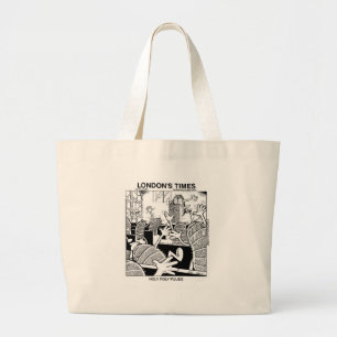 Holy Roly Polies Funny Large Tote Bag