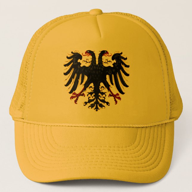 Holy Roman Empire Emblem on Yellow Trucker Hat (Front)
