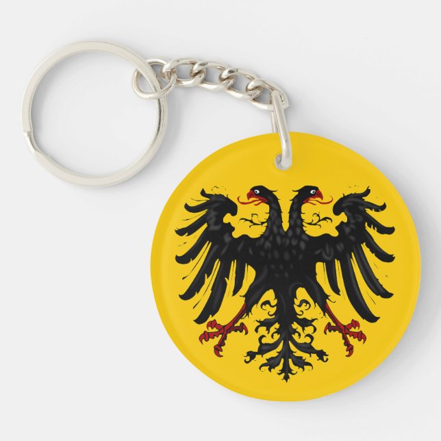 Holy Roman Empire Emblem,Yellow Acrylic Keychain (Front)