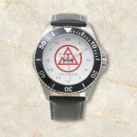 Holy Royal Arch Freemason Masonic Freemasonry Watch<br><div class="desc">Holy Royal Arch,  Freemason,  Freemasonry,  charity,  Masonic symbol watch. Personalise it with your own text.</div>