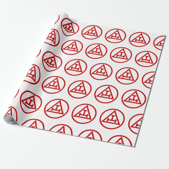 Holy Royal Arch Freemason Masonic Freemasonry Wrapping Paper (Unrolled)