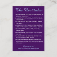 Holy Scripture Matthew 5 Beatitudes Hand Out