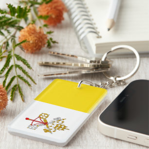 Holy See Heraldry Vatican Flag Key Ring
