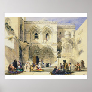 Holy Sepulchre, in Jerusalem (colour litho) Poster