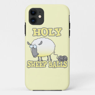 holy sheep balls funny unraveling yarn sheep Case-Mate iPhone case