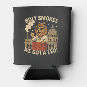 Holy Smoke Pope Leo XIV Christian Church Can Cooler