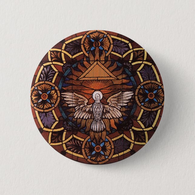 Holy Spirit 6 Cm Round Badge (Front)