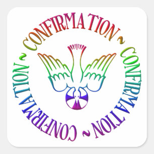 Holy Spirit - Confirmation Square Sticker