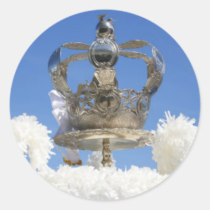 Holy Spirit crown Classic Round Sticker