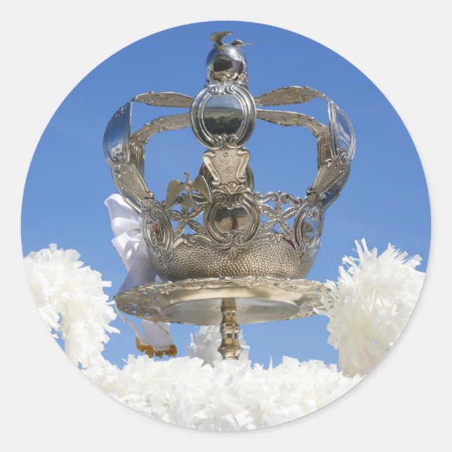 Holy Spirit crown Classic Round Sticker (Front)