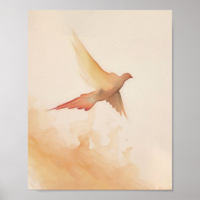 Holy Spirit, Digital Download, Spiritual Bible Ver Poster (Front)
