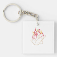 Holy Spirit -  Dove and Flames Illustration  