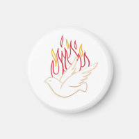 Holy Spirit - Dove and Flames Illustration