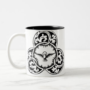 Holy Spirit Dove Christian symbol Two-Tone Coffee Mug
