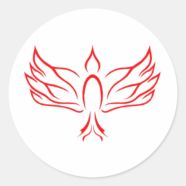 Holy Spirit Dove Classic Round Sticker (Front)
