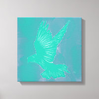 Holy Spirit Dove Design Abstract - Blue