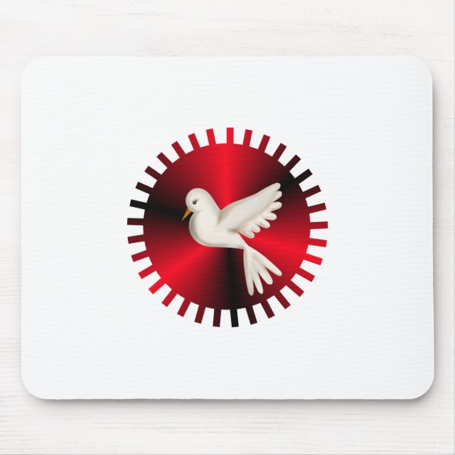 Holy Spirit Dove Mouse Pad (Front)