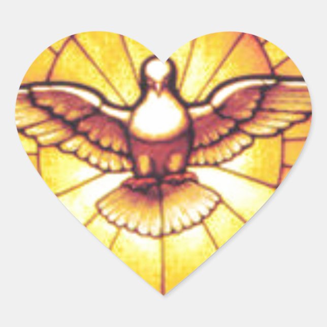 HOLY SPIRIT HEART STICKER (Front)