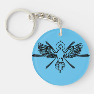 Holy Spirit in form of dove Key Ring