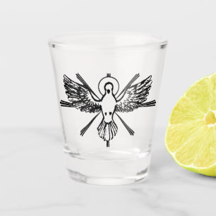 Holy Spirit in form of dove Shot Glass