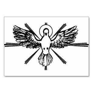Holy Spirit in form of dove Table Number