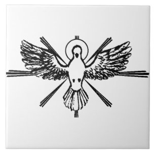 Holy Spirit in form of dove Tile