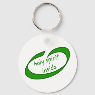Holy Spirit Inside Christian Key Ring