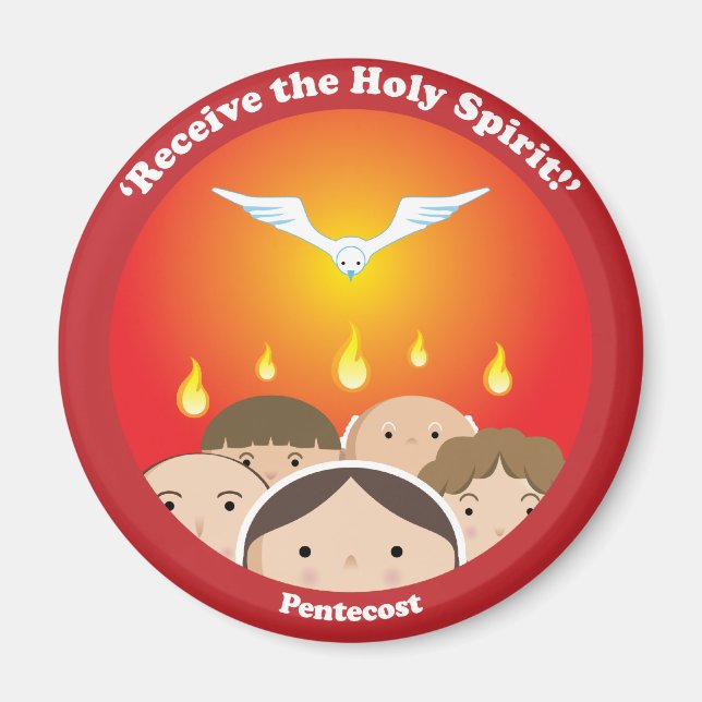 Holy Spirit Pentecost Magnet (Front)