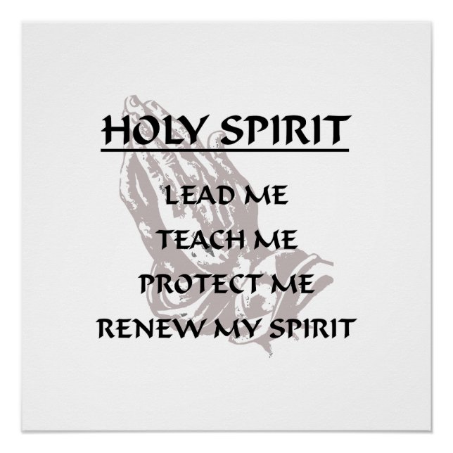 HOLY SPIRIT POSTER (Front)