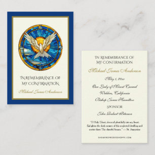 Holy Spirit  Sacrament Confirmation Holy Card --
