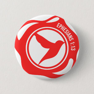 Holy Spirit Seal 6 Cm Round Badge
