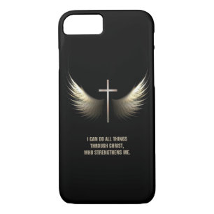 Holy Spirit Wings and Christian Cross Personalised Case-Mate iPhone Case
