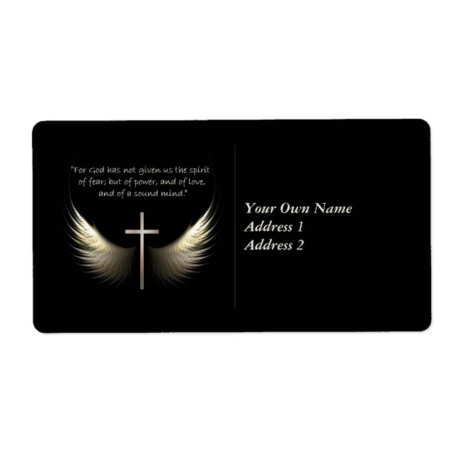Holy Spirit Wings with Cross and Scripture Verse (Front)