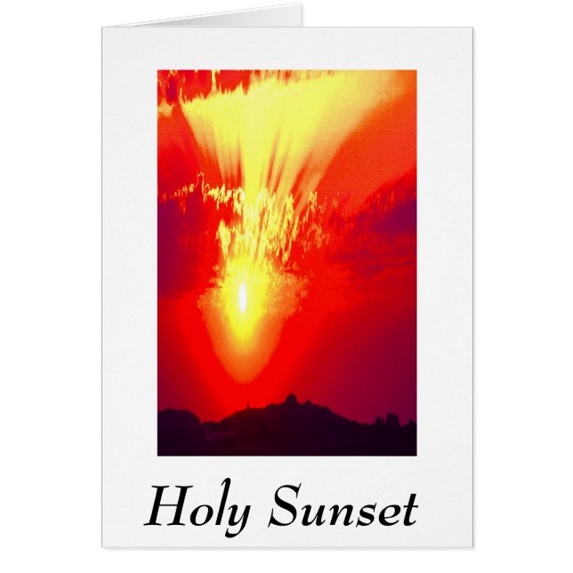 Holy sunset art card (Front)