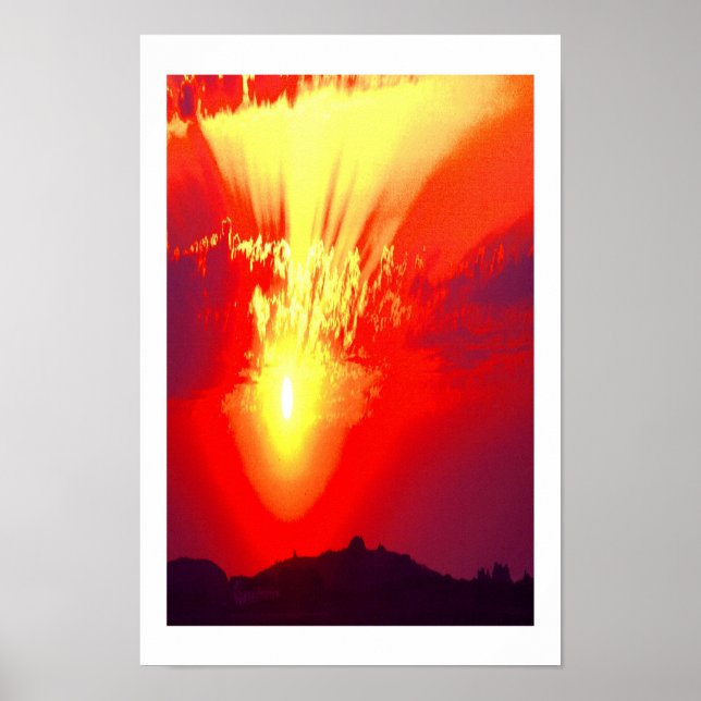 Holy sunset art poster (Front)