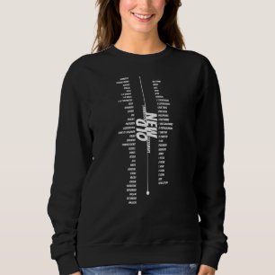 Holy Texts 66 Books Of The Bible, Divine Word Scri Sweatshirt