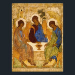 Holy Trinity by Andrey Rublev Photo Print<br><div class="desc">Andrey Rublev - Holy Trinity. Andrei Rublev was a Russian icon painter born in the 1360s,  and died between 1427 and 1430 in Moscow. He is considered to be one of the greatest mediaeval Russian painters of Orthodox Christian icons and frescos.</div>